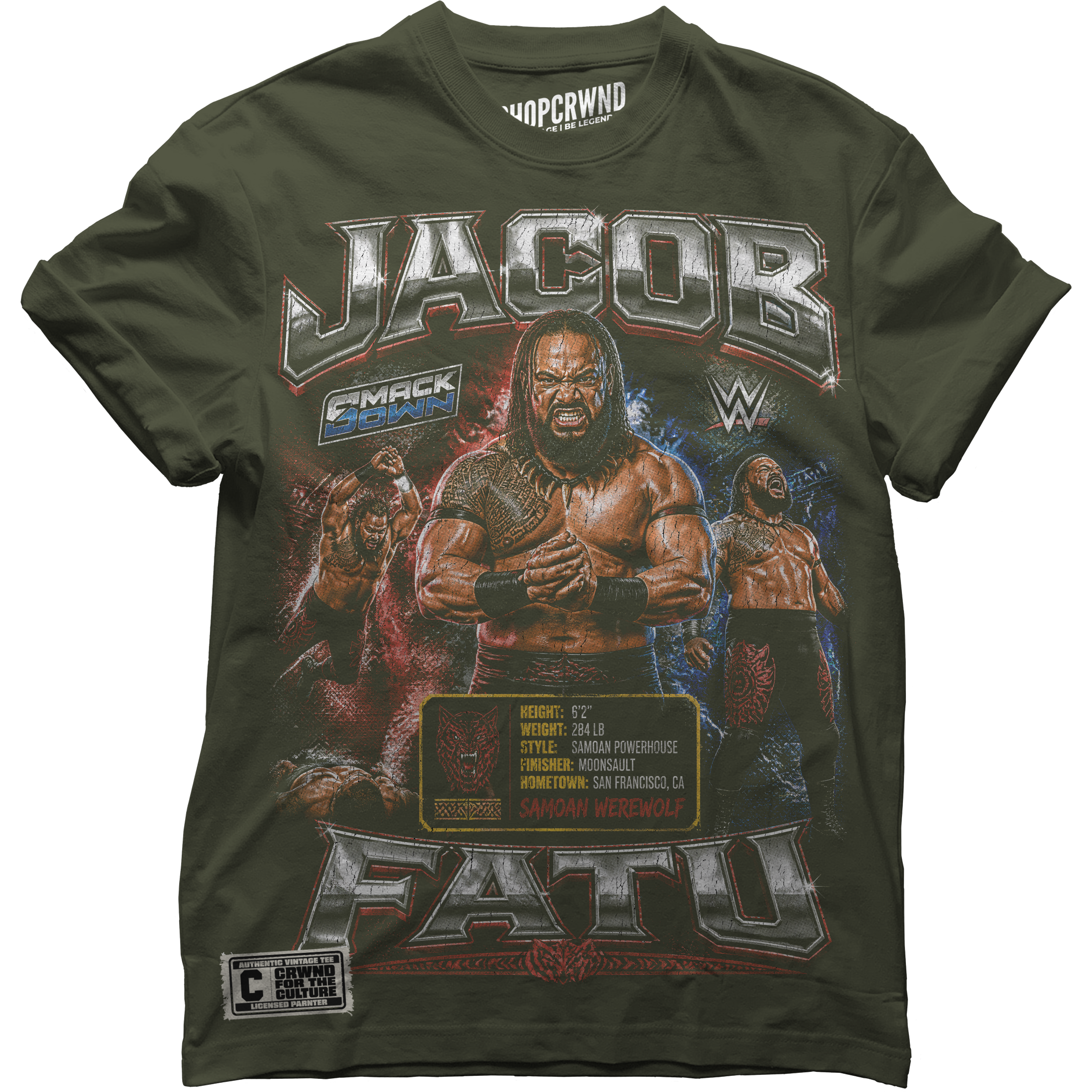Samoan Werewolf Graphic Tee - Image 4