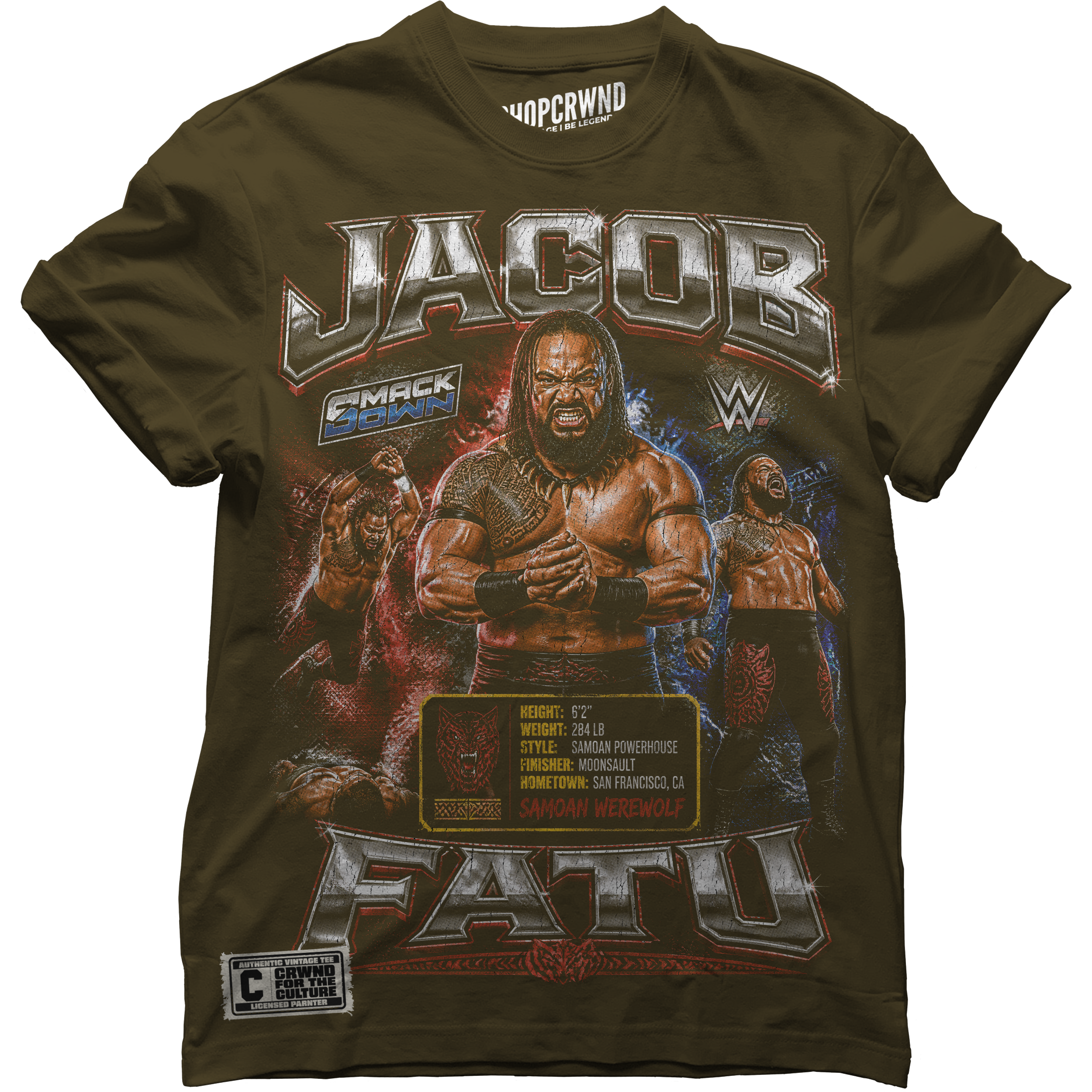 Samoan Werewolf Graphic Tee - Image 2