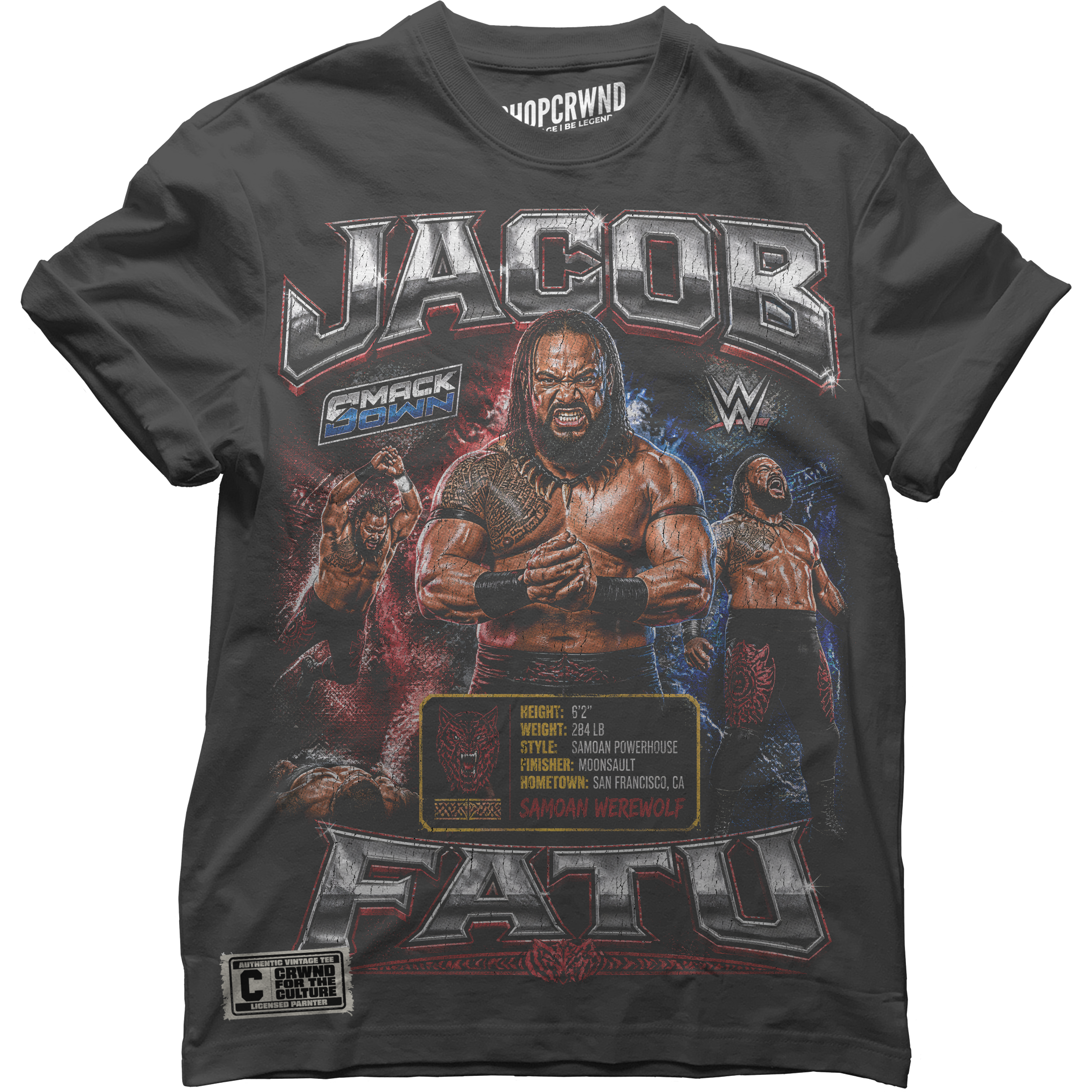 Samoan Werewolf Graphic Tee - Image 3